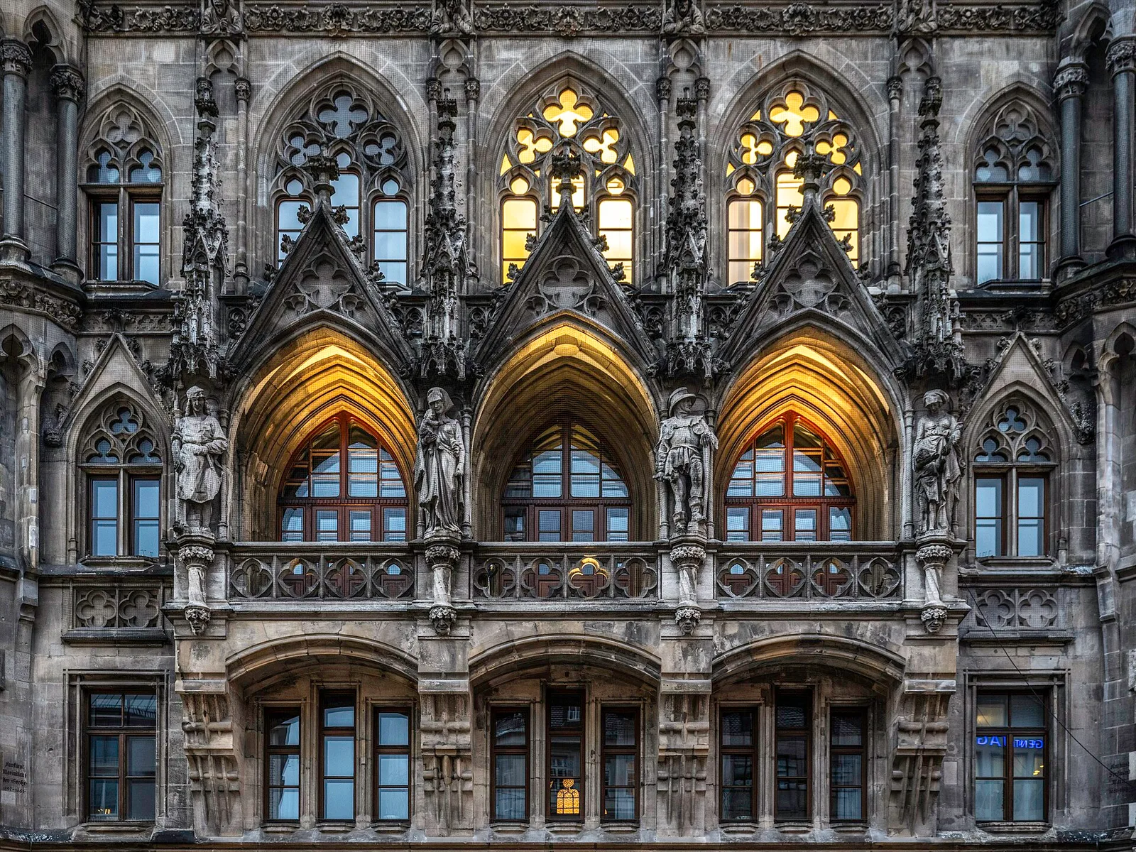 Facade of Munich's New Town Hall